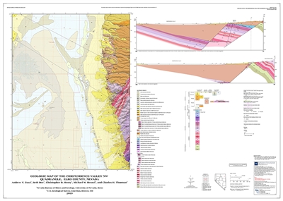 Geologic map of the Independence Valley NW quadrangle, Elko County, Nevada MAP AND TEXT