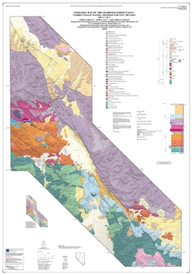 Geologic map of the Petrified Spring fault, Gabbs Valley Range, Mineral County, Nevada