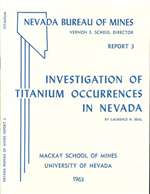 Investigation of titanium occurrences in Nevada