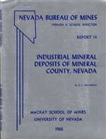 Industrial mineral deposits of Mineral County, Nevada OUT OF PRINT