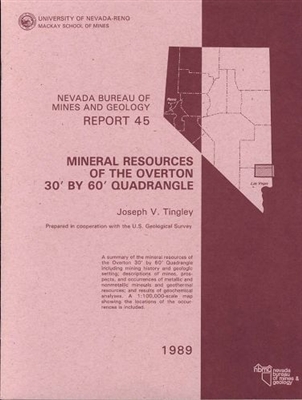 Mineral resources of the Overton 30 feet by 60 feet quadrangle