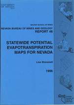 Statewide potential evapotranspiration maps for Nevada TAPE-BOUND REPORT