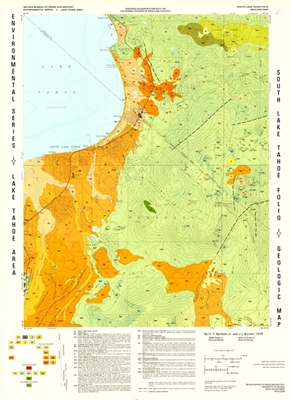 South Lake Tahoe folio: Geologic map