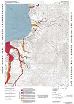 South Lake Tahoe folio: Flood and related debris flow hazards map