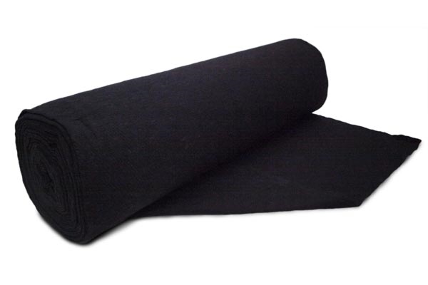 Black Cotton/Poly - Roll 96"X25 yds