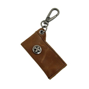 Genuine Leather  Key Chain - Pouch - Dark Brown