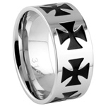 Steel Ring Ring - Iron Cross