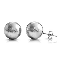 Stainless Steel Ball Earrings