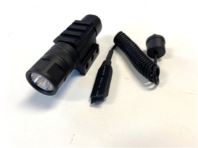 Tactical Flashlight with Picatinny Rail Mount