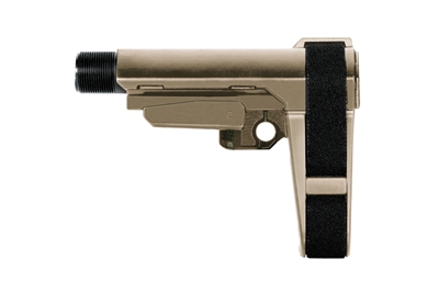 SB Tactical SBA3 Stabilizing Brace w 5 Position Buffer Tube - FDE