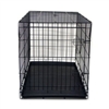 Black 42" Metal Folding Crate