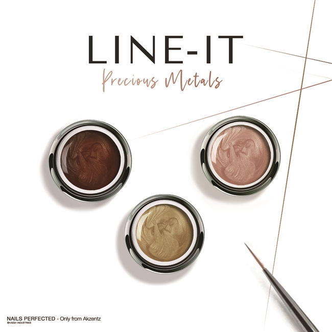 AKZENTZ GEL PLAY LINE-IT PRECIOUS METALS COLLECTION