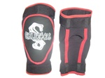 Skeletools logo leather knee pad