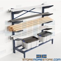 Pipe Storage Racks Cantilever Horizontal Shelves Bar Stock Channel Tubing Nexel