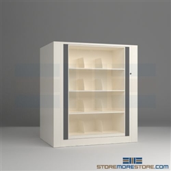 rotating secure file shelving systems, secure rotating file cabinets, office rotary shelves, Datum Ez2 Rotary Action File