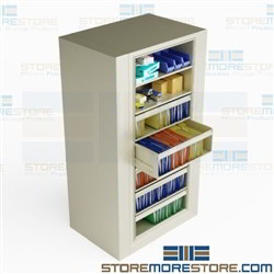 Spinning File Cabinet 5 Roll-out Three Storage Shelves EZ2 Letter-Size Datum
