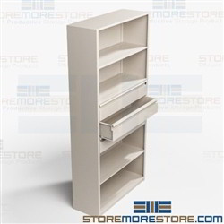 Office Shelves with Drawers Steel Shelving Cabinets Multipurpose Combination
