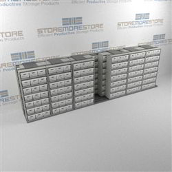 Steel Record Box Shelves Metal File Box Shelving Archive Box Racks Storage | SMST276BX-4P7