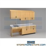 Manufactured Millwork Cabinets for Exam Rooms