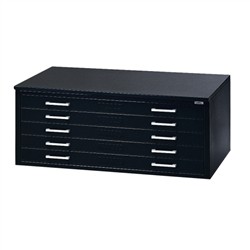 [Discontinued] Five-Drawer Flat Plan File Cabinet with Five 2" High Drawers holds sheets up to 39-1/2" x 29", #SMS-31-1J15