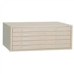 [Discontinued] Five-Drawer File For 30" X 42" Sheets with Five 2" High Drawers holds sheets up to 43" x 32", #SMS-31-7868C