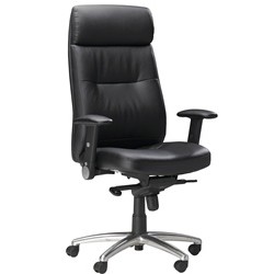 [Discontinued] Mercado Leather Series Pivot Arm Chair, #SMS-31-FL