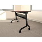 72&quot;x18&quot; Rectangular Flip-N-Go&reg; table with thermally fused laminate and standard t-mold edge, #SMS-31-LF1872LT