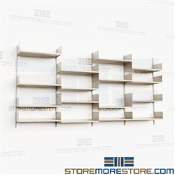 Wall Mount Adjustable Storage Kits Book Shelving Units Steel Racks