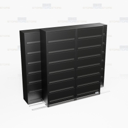 sliding seven tier flipping door cabinets with Free Shipping, Stores end tab letter and legal files behind locked doors