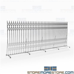 Portable Folding Gates Hallway Traffic Control, Hallowell Superior pressure fit gates, Hallway security barrier gates, collapsible,