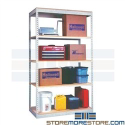 boltless shelving similar to Rivetwell Sandusky Rivetier Edsal Tennesco WPSS steel construction