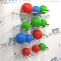 Yoga ball storage racks for rehab centers, hospitals, clinics where physical therapist use balls for exercises