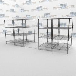 Moving Modular Wire Shelving Moving Pantry Sliding Wire Shelving Gliding Chrome Coated Wire Shelves