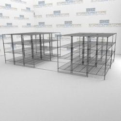 Sliding Steel Wire Racks Moving Used Wire Racks Wire Rack Shelving