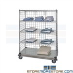 Rolling Supply Wire Shelving Cart