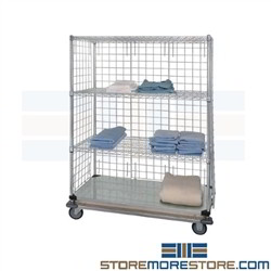 Rolling Supply Wire Shelving Cart