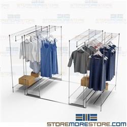 Hanging Garment Space Saving Shelving Rack Storage Clothes Costumes Uniforms