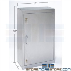 Stainless Controlled Drug Cabinet Narcotics Storage Wall Safe TNC-2SS MPD