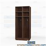 Student Lockers | Hallway Wall Mounted Wood School Hallway Cabinets