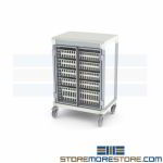 Glass Door Medical Cart Supply Cabinet Storage Hospital Inventory Management