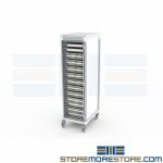 Operating Room Supply Cart Medical Catheter Storage Cabinet Hospital on Wheels