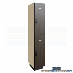 Double-Tier Wood Laminate Locker