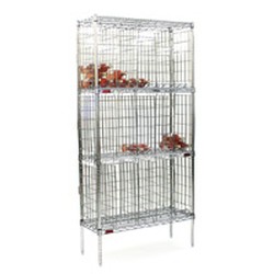 [Discontinued] 14" x 36" Chrome, Bulk Wine Storage Unit with No Doors. 180 (750Ml Bottles) Capacity, #SMS-69-BW1436C