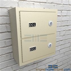 Small arm weapons lockers for Police gun storage protect handguns and sidearms in wall mounted locking cabinets for Law Enforcement facilities.