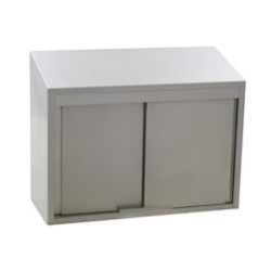 Stainless Wall Cabinet with Sliding Doors, (24"W X 15"D X 28"H) #SMS-83-WCS-24