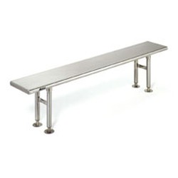 Solid Stainless Steel Gowning Bench (60"W x 12"D x 17"H), #SMS-84-CRB1260