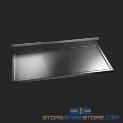 48" Stainless Steel Countertop with Stainless Steel Hat Channels - Box Marine Edge, #SMS-84-CTC3048-BM