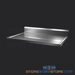 36" Stainless Steel Countertop with Marine-Grade Plywood - Box Marine Edge, #SMS-84-CTW3036-BM