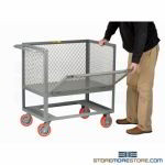 Expanded Metal Cart Drop Gate Front Truck Dolly Little Giant Industrial