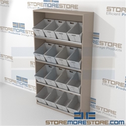 4-Tier Angled Shelf Bulk Sort unit 59-13/16"w x 20"d x 81"h, #SMS-90-AB602081